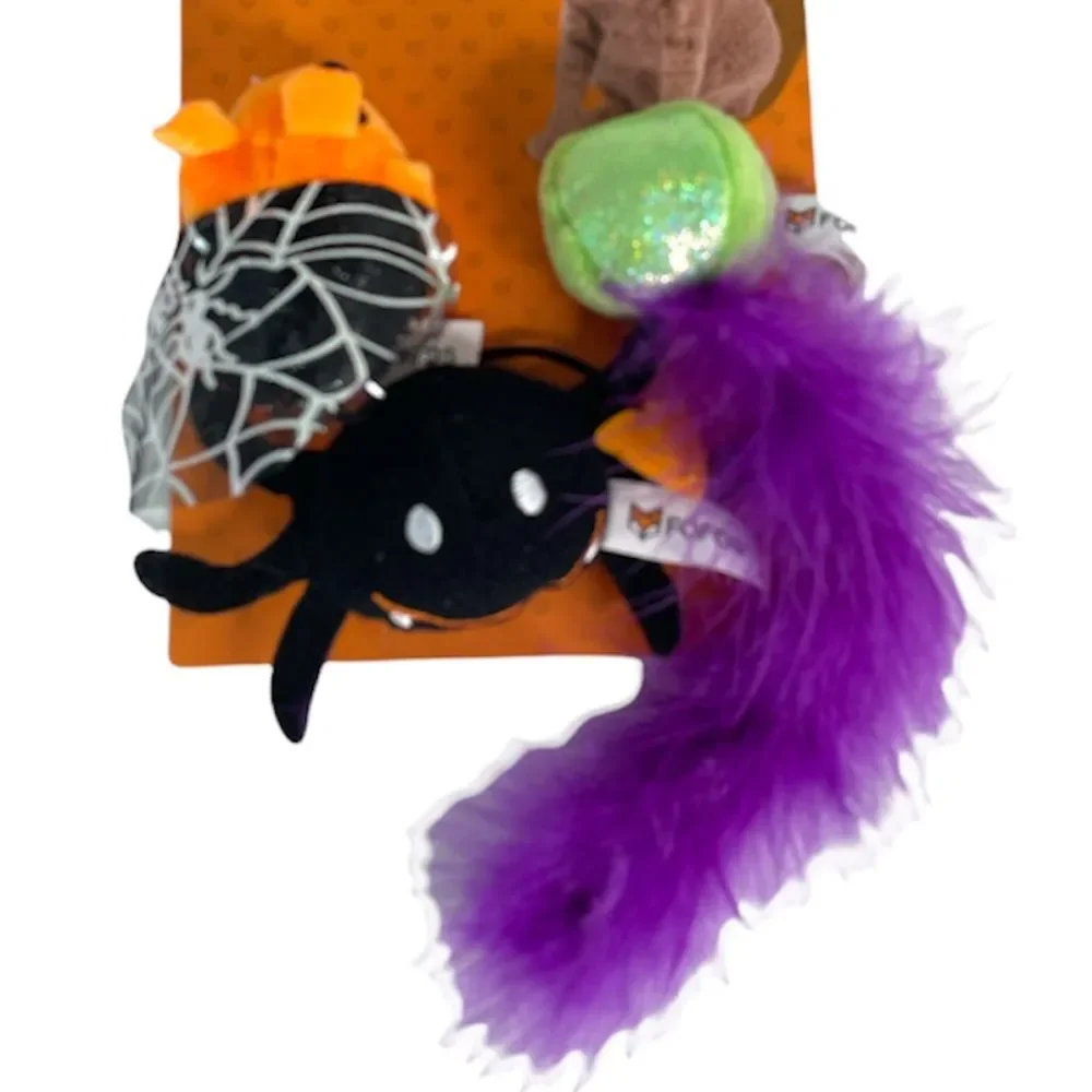 Fofos Halloween Cat Toys, Orange, Black